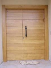 דלת כניסה מעץ אלון - לידור דלתות