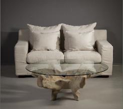 שולחן עגול לסלון - וסטו VASTU - גלריית רהיטים מעץ מלא 