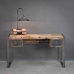 שולחן עבודה עם שתי מגירות - וסטו VASTU - גלריית רהיטים מעץ מלא 
