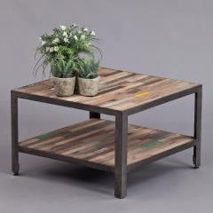 שולחן קפה עם מדף - וסטו VASTU - גלריית רהיטים מעץ מלא 