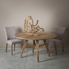 שולחן עגול לפינת אוכל - וסטו VASTU - גלריית רהיטים מעץ מלא 