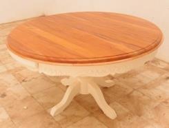 שולחן עגול בעיצוב כפרי - Treemium - חלומות בעץ מלא
