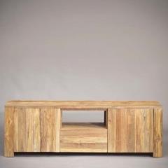 שולחן טלויזיה בגוון טבעי - וסטו VASTU - גלריית רהיטים מעץ מלא 