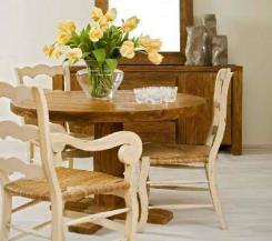 שולחן עגול קטן - וסטו VASTU - גלריית רהיטים מעץ מלא 