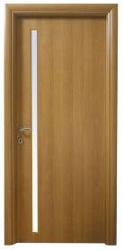 דלת בציפוי למינטו עגול, טנגניקה צוהר צד מאורך - דלתות פנדור 
