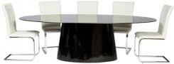 שולחן מזכוכית שחורה - Kare Design