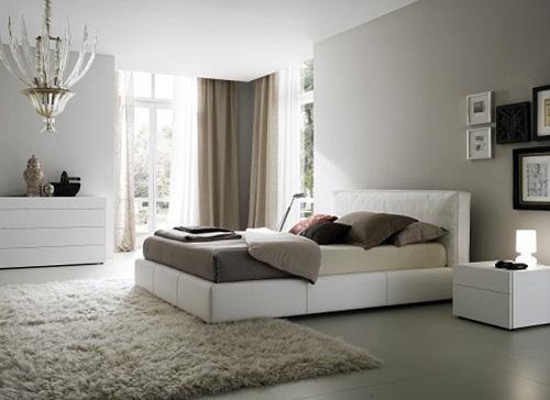 מיטה זוגית לבנה - זהבי גלרייה לעיצוב