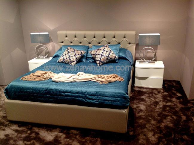 מיטה זוגית עם קפיטונאז' - זהבי גלרייה לעיצוב