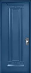 דלת כניסה מעוצבת בצבע כחול - המרכז הארצי לדלתות