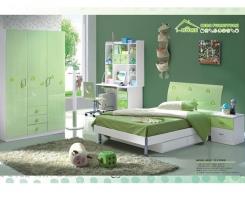 חדר ילדים ירוק לבן - היבואנים