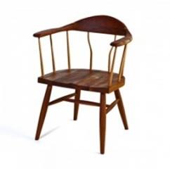 כסא חום מעץ מלא - Items Gallery