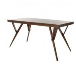 שולחן אוכל חום מעץ אגוז - Items Gallery