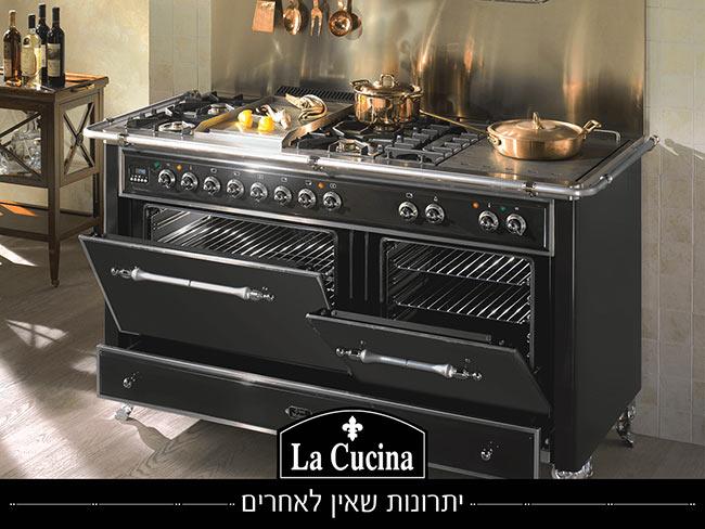 תנור משולב דגם מפואר שחור - לה קוצ'ינה - La Cucina