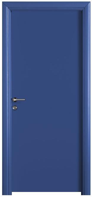 דלת כחולה חלקה - דלתות חמדיה 