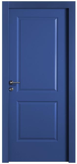 דלת כחולה מעוצבת - דלתות חמדיה 