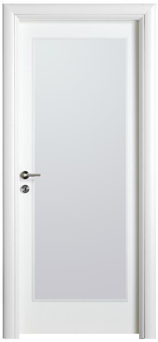 דלת לבנה צוהר גדול - דלתות חמדיה 