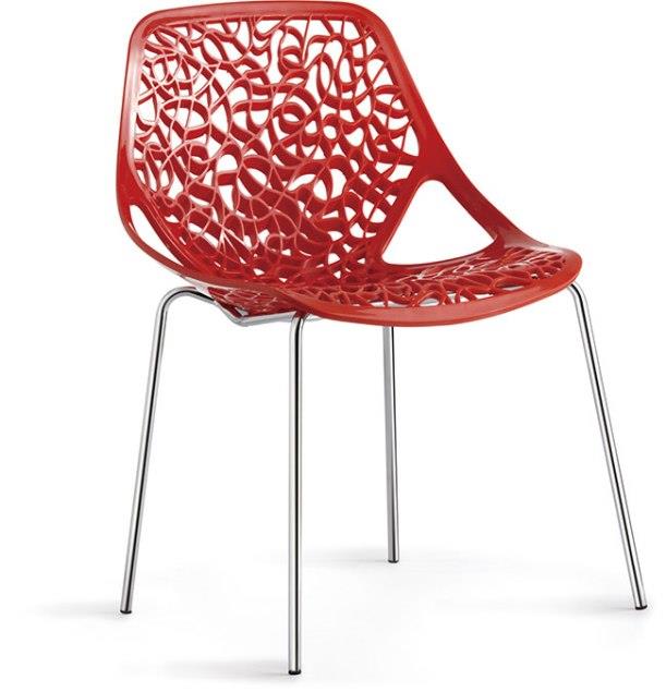 כיסא אדום מעוצב - היבואנים