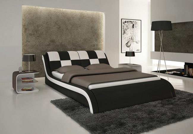 מיטה בצבע שחור לבן - היבואנים