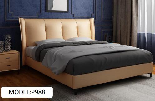 מיטה זוגית מעוצבת מעור דגם P988 - היבואנים