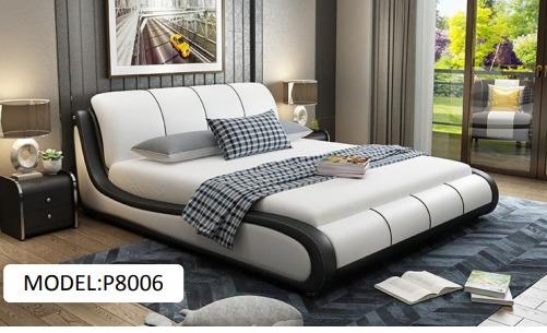 מיטה זוגית מעוצבת מעור דגם P8006 - היבואנים