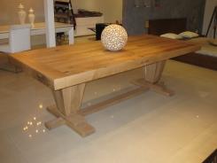 שולחן אוכל מעץ מלא - זהבי גלרייה לעיצוב