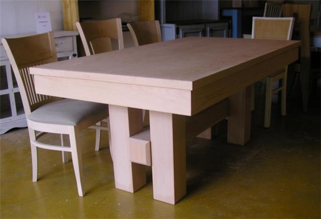 שולחן אוכל מעץ מלא - אלון מערכות ריהוט