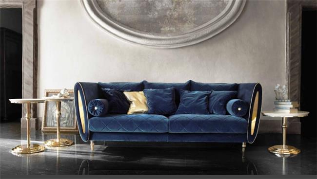ספה כחולה יוקרתית - רהיטי מוביליה