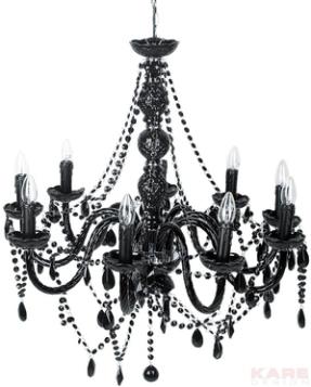 מנורת תקרה שחורה - Kare Design