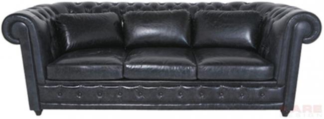 ספה שחורה תלת מושבית - Kare Design