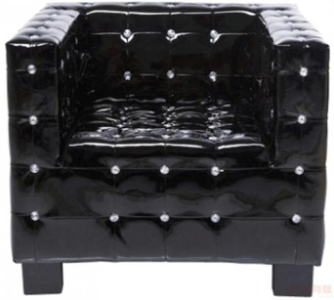 כורסא מרובעת שחורה - Kare Design