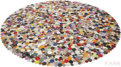 שטיח עגול צבעוני - Kare Design