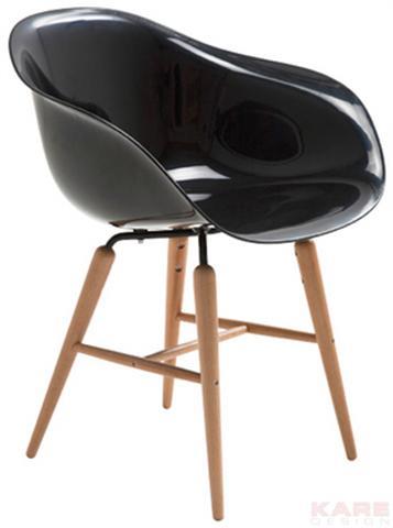 כסא שחור בוהק - Kare Design