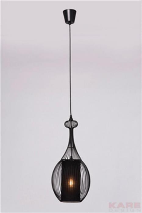 מנורת תלייה שחורה - Kare Design