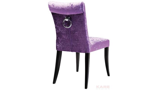 כסא מרופד קטיפתי - Kare Design