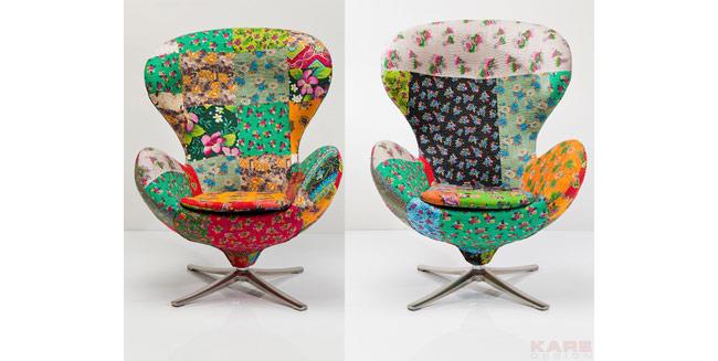 כיסא מסתובב פרחוני - Kare Design