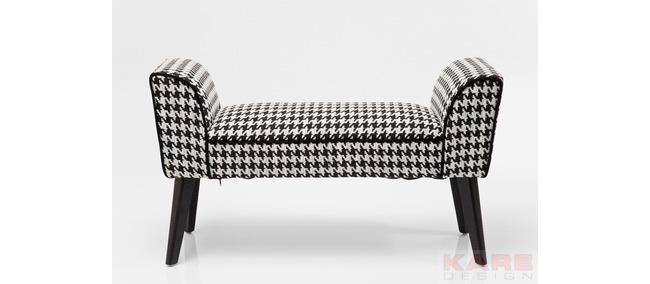 ספסל שחור לבן - Kare Design