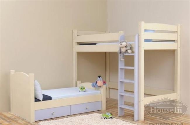 מיטה גבוהה לילדים גלריה - האוס אין - מעצבים חדרים בריאים