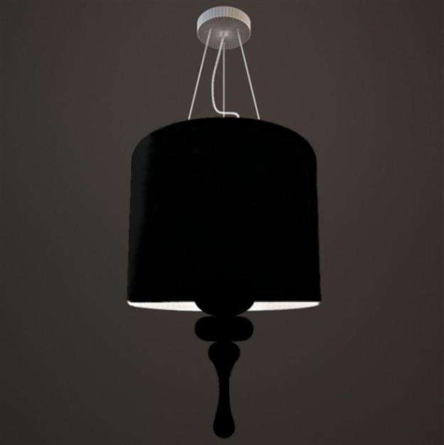 מנורה תלויה שחורה - יאיר דורם תאורה - עודפים