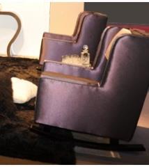 כורסא מעוצבת - מטאליקה - רהיטי יוקרה