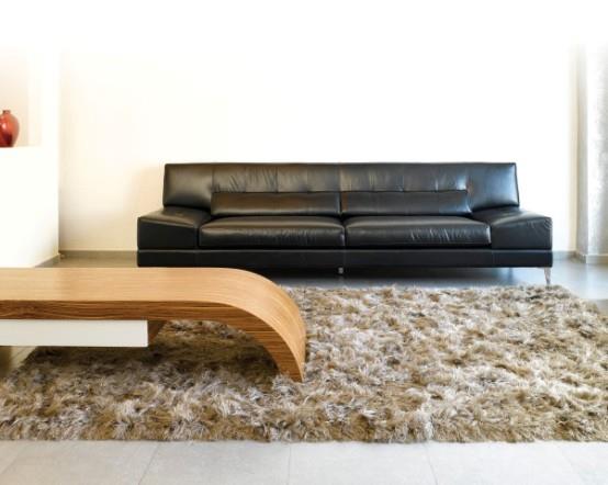 ספה שחורה לסלון - מטאליקה - רהיטי יוקרה