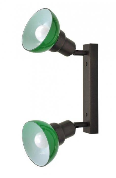מנורה כפולה ירוקה - קמחי תאורה