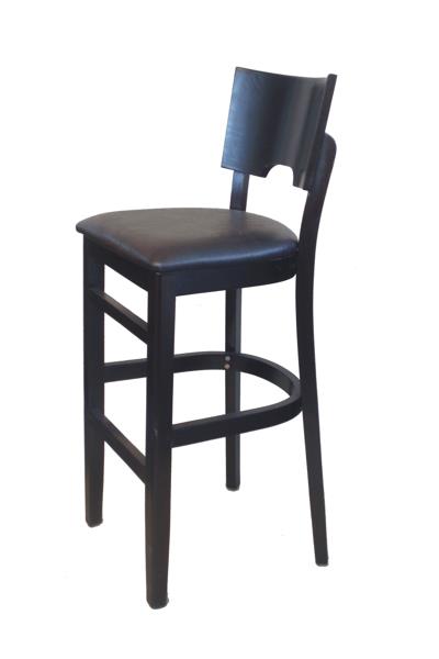 כסא בר שחור - ק.ד. בלקוני בע"מ - ריהוט בהתאמה אישית
