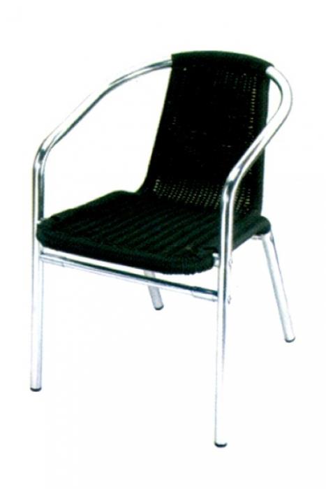 כסא שחור לגינה - ק.ד. בלקוני בע"מ - ריהוט בהתאמה אישית