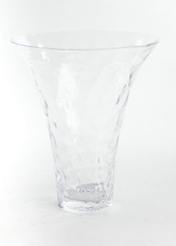 אגרטל זכוכית שקוף - שוורץ - הום קולקשיין
