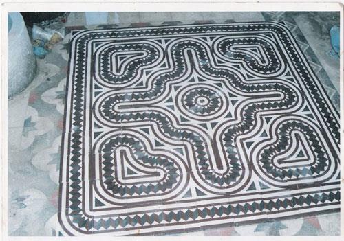 שטיחי אבן שחור לבן - אולימפיה דיזיין