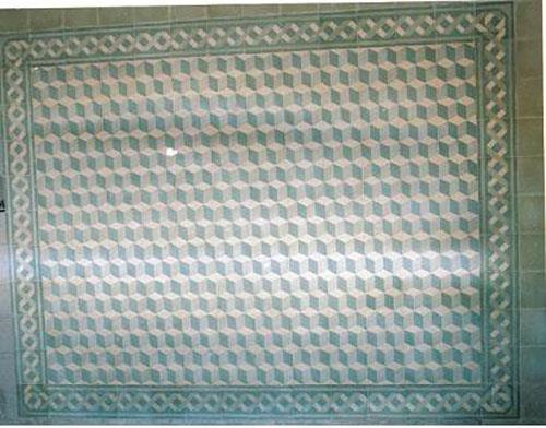 שטיח אבן טורקיז שמנת - אולימפיה דיזיין