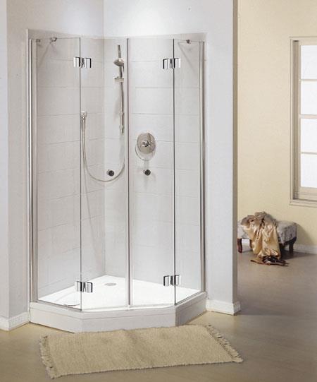 מקלחון מעוגל 2 דלתות - אולימפיה דיזיין