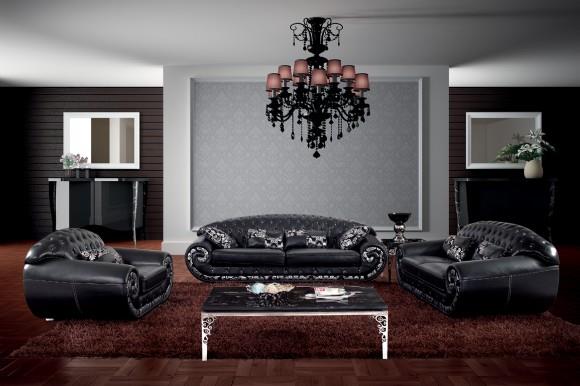 סלון שחור קלאסי - להב רהיטים היבואן
