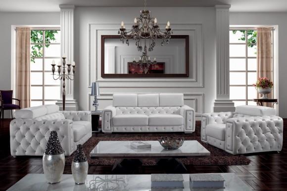 סלון לבן קלסי - להב רהיטים היבואן