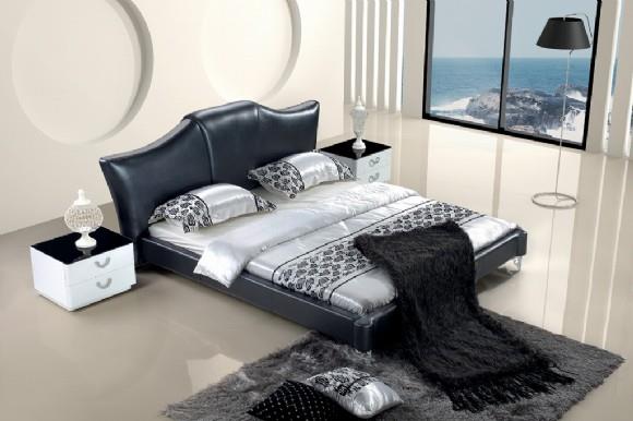 מיטה שחורה דמויית עור - להב רהיטים היבואן